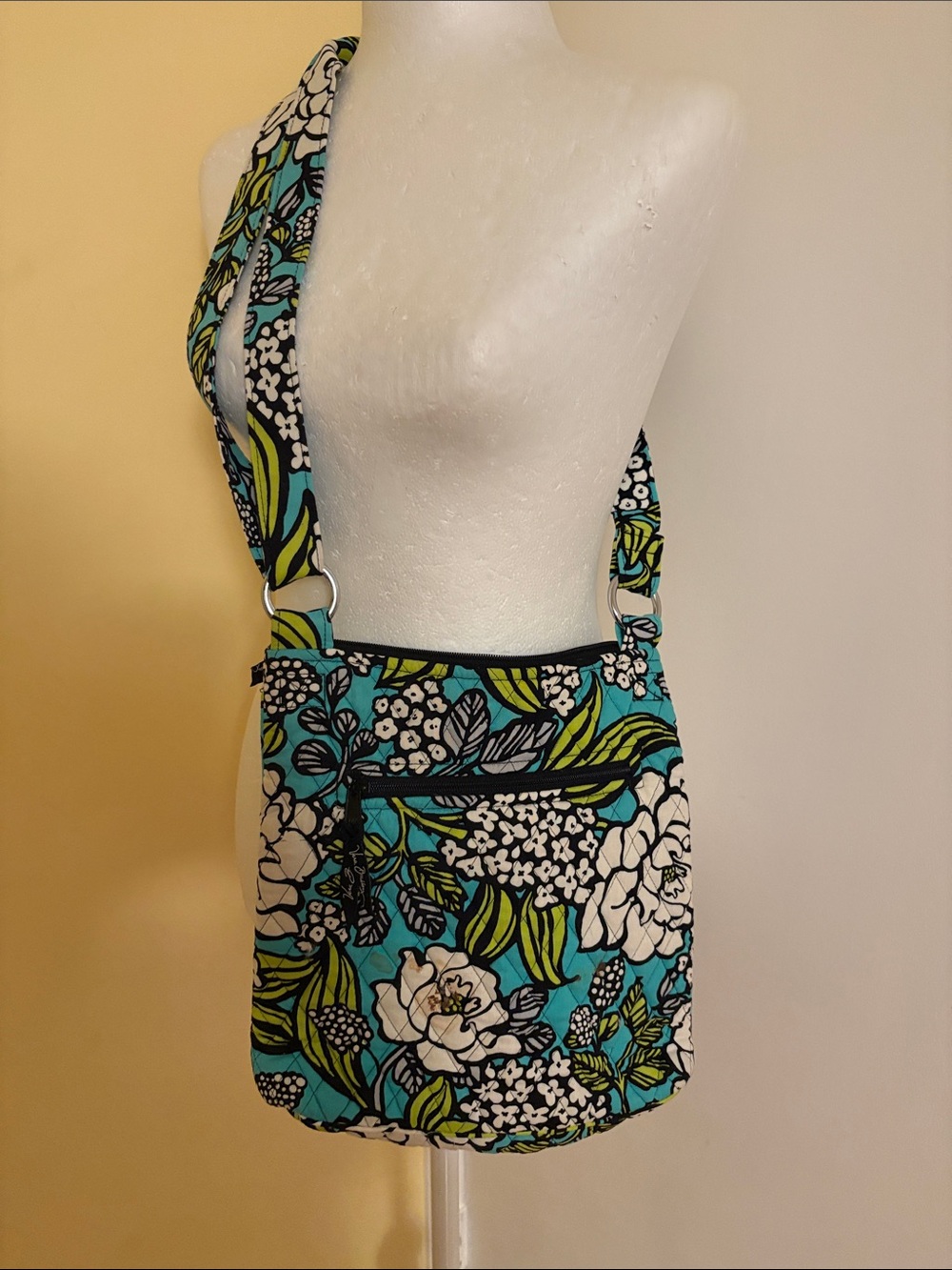 Vera Bradley Crossbody Bag Floral print 10.5”L & 11” W